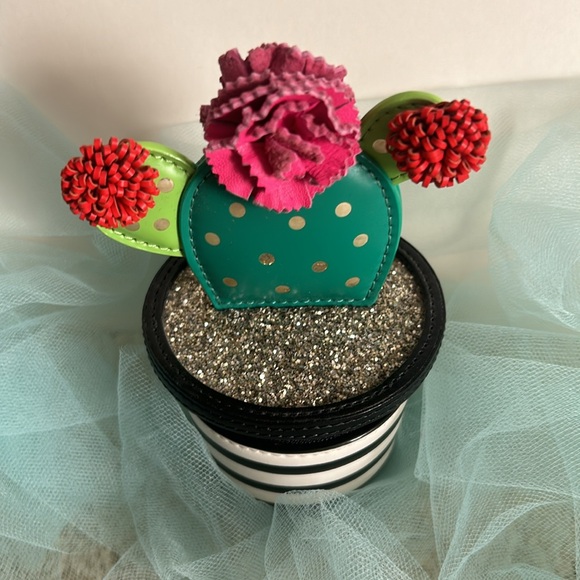 New Kate Spade 3D Cactus Coin Purse NWOT - Picture 3 of 8